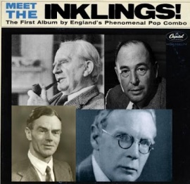 The Inklings (clockwise from upper left: JRR Tolkien, CS Lewis, Charles Lewis, and Owen Barfield) (Source)